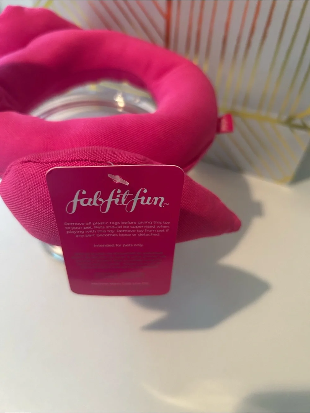 🦩 FabFitFun Flamingo Plush Dog Toy | L/ XL | NWT